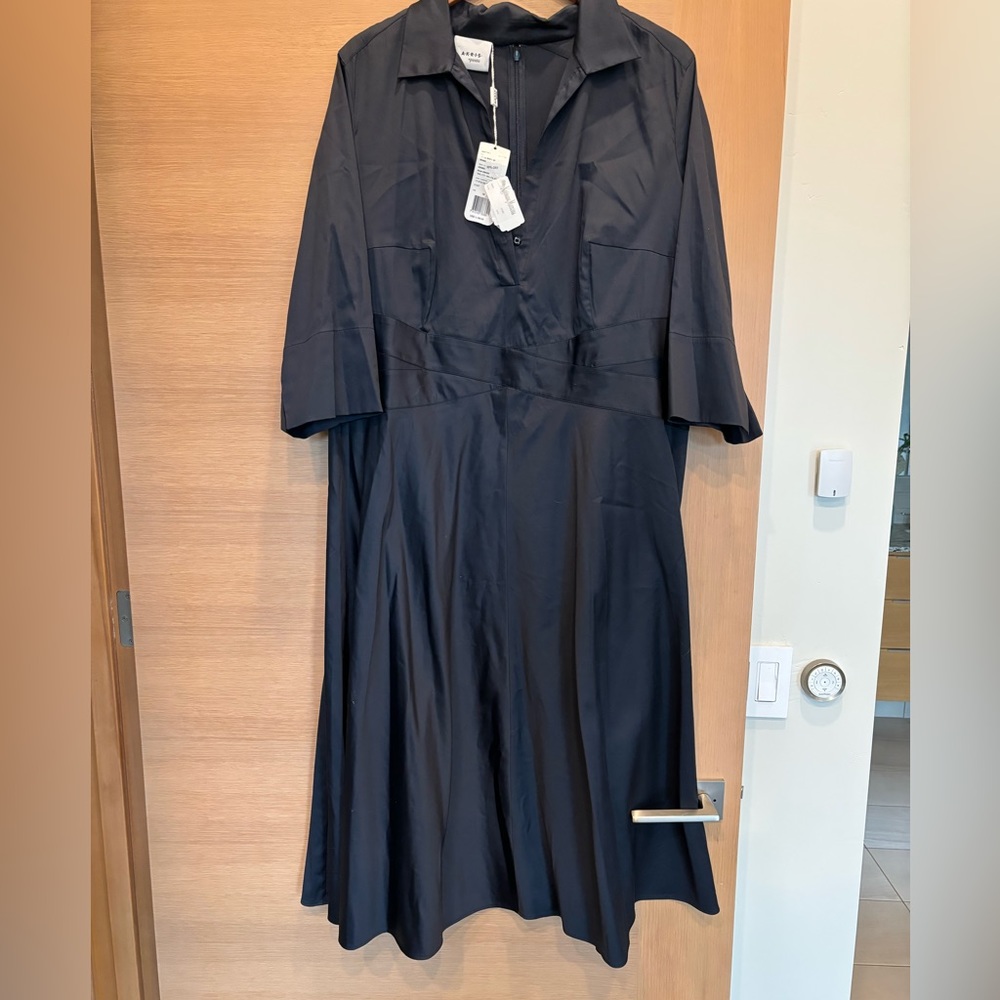 Akris Punto Navy Blue Midi Dress